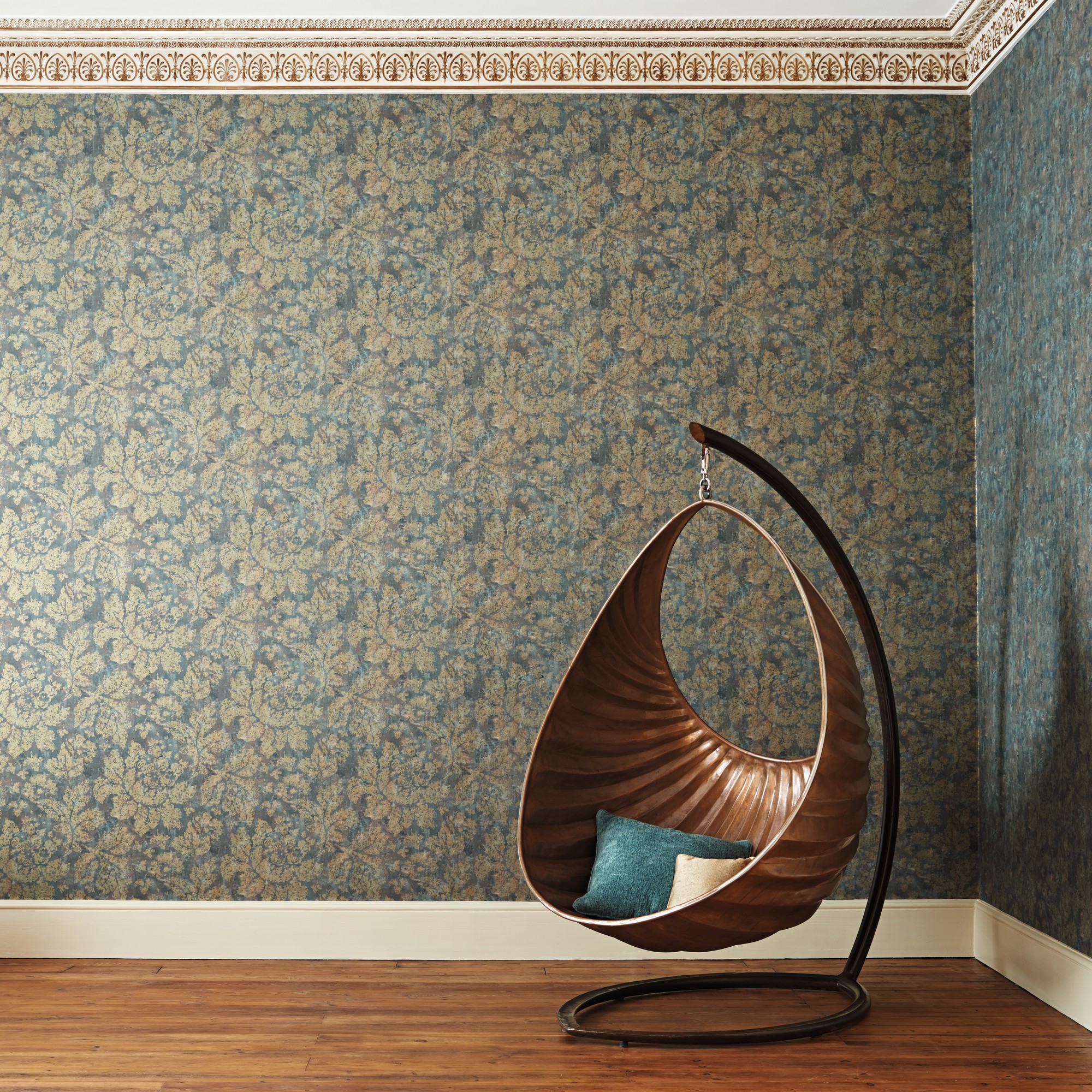 Fresco Secco Wallpaper 312031 By Zoffany In Bronze Brown